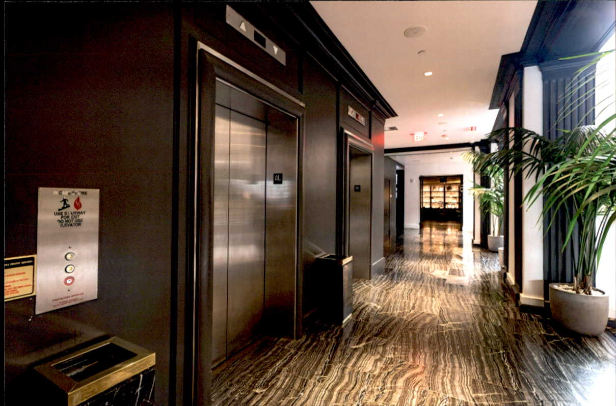 After Mayfair Hotel lobby elevators